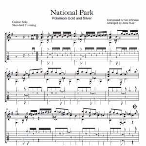 Pokemon Tablature   National Park Guitar Tab Pokémon
