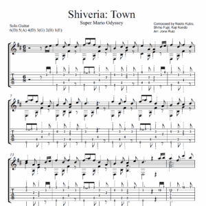 Mario   Shiveria Town Guitar Tab