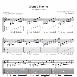 Giant's Theme Guitar Tab (Zelda Majora's Mask)